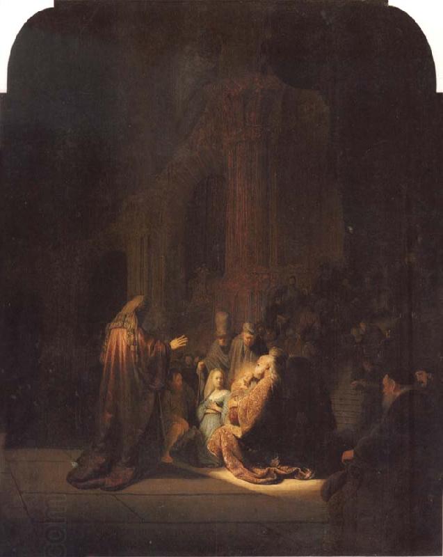 REMBRANDT Harmenszoon van Rijn The Presentation of Jesus in the Temple oil painting picture